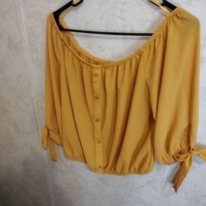 Size xl yellow crop top